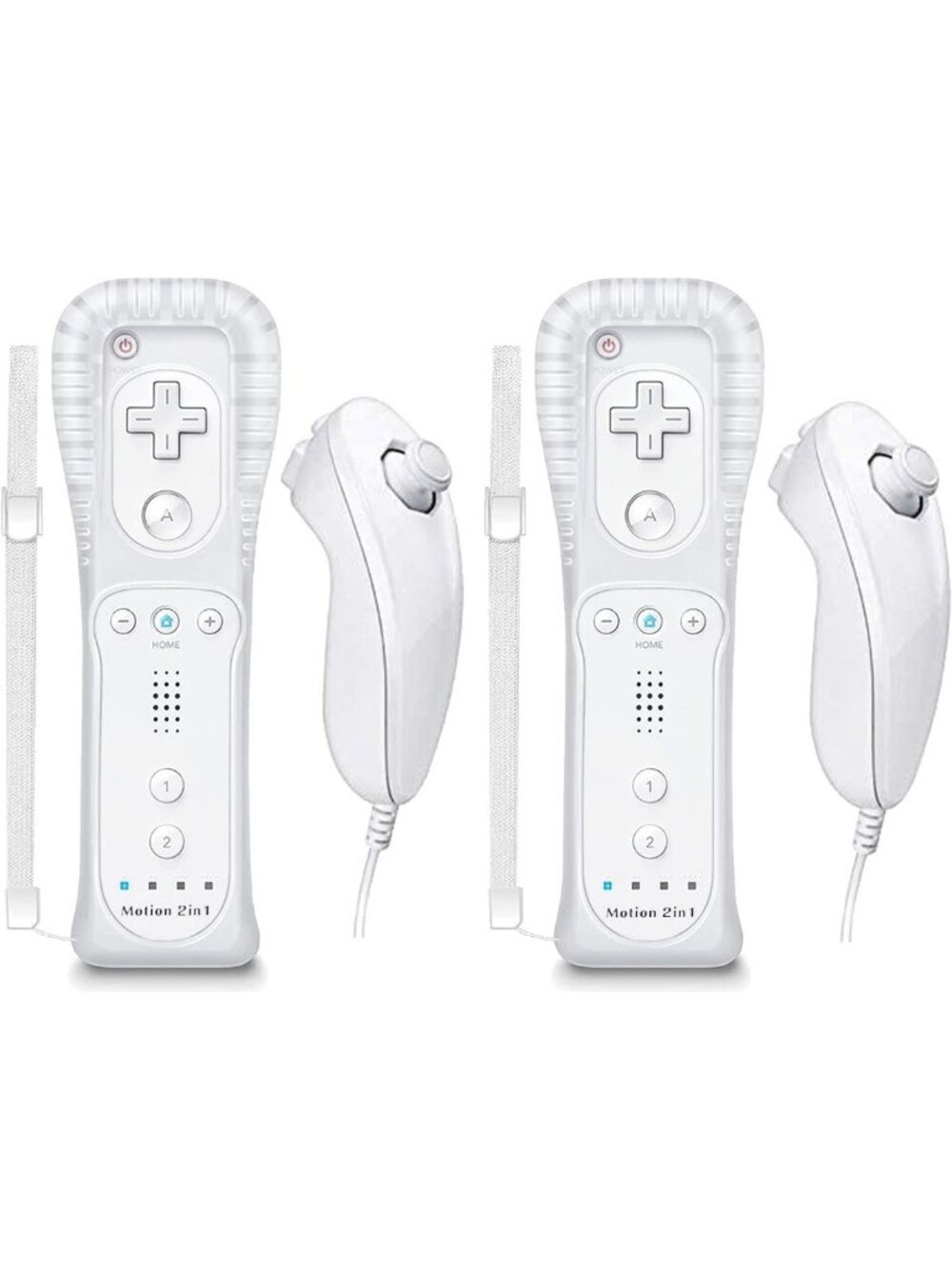 Wireless Motion Plus Remote Controller for Wii/Wii U, Nunchuck & Silicone Case